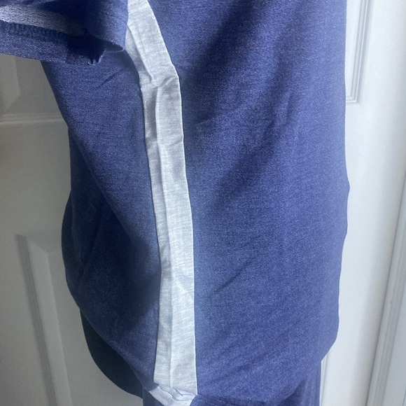 Echo New York Sleepwear 2 Piece Tee & Pants Blue Heather SOFT sz L NWT - Picture 4 of 12